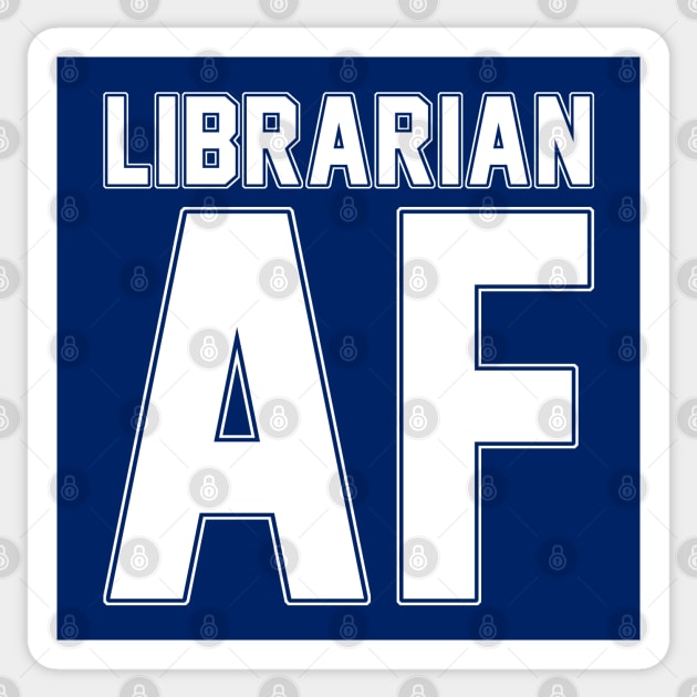 Librarian AF Sticker by scottythered